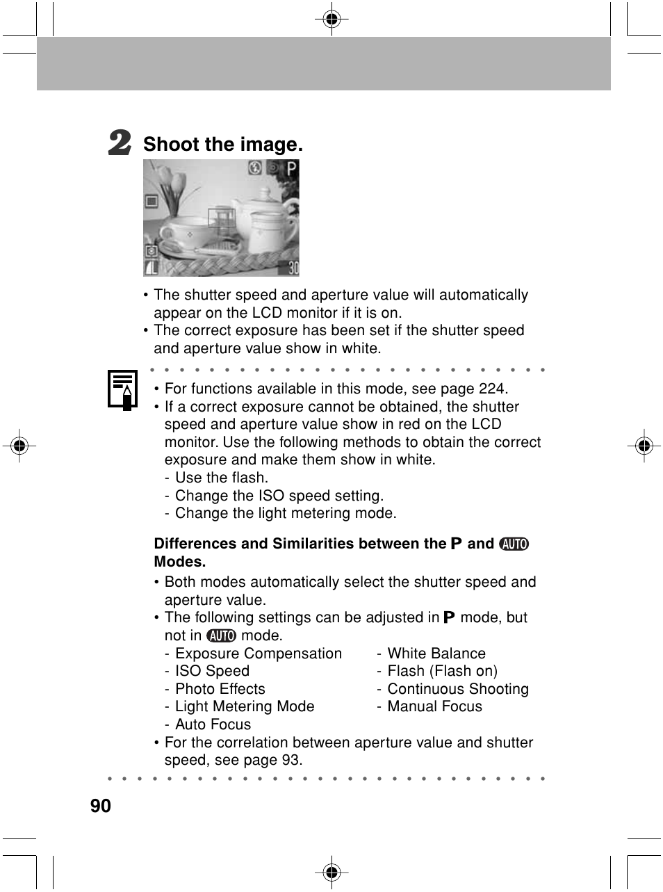 Shoot the image | Canon A70 User Manual | Page 95 / 231