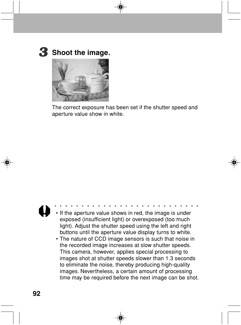 Shoot the image | Canon A70 User Manual | Page 97 / 231