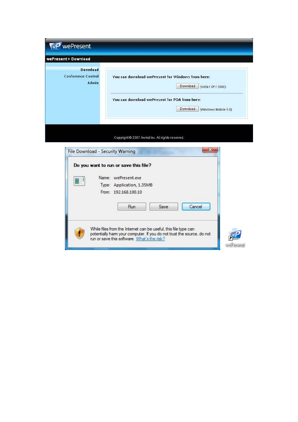 Conference control | Awind WP-820 User's Manual User Manual | Page 22 / 31