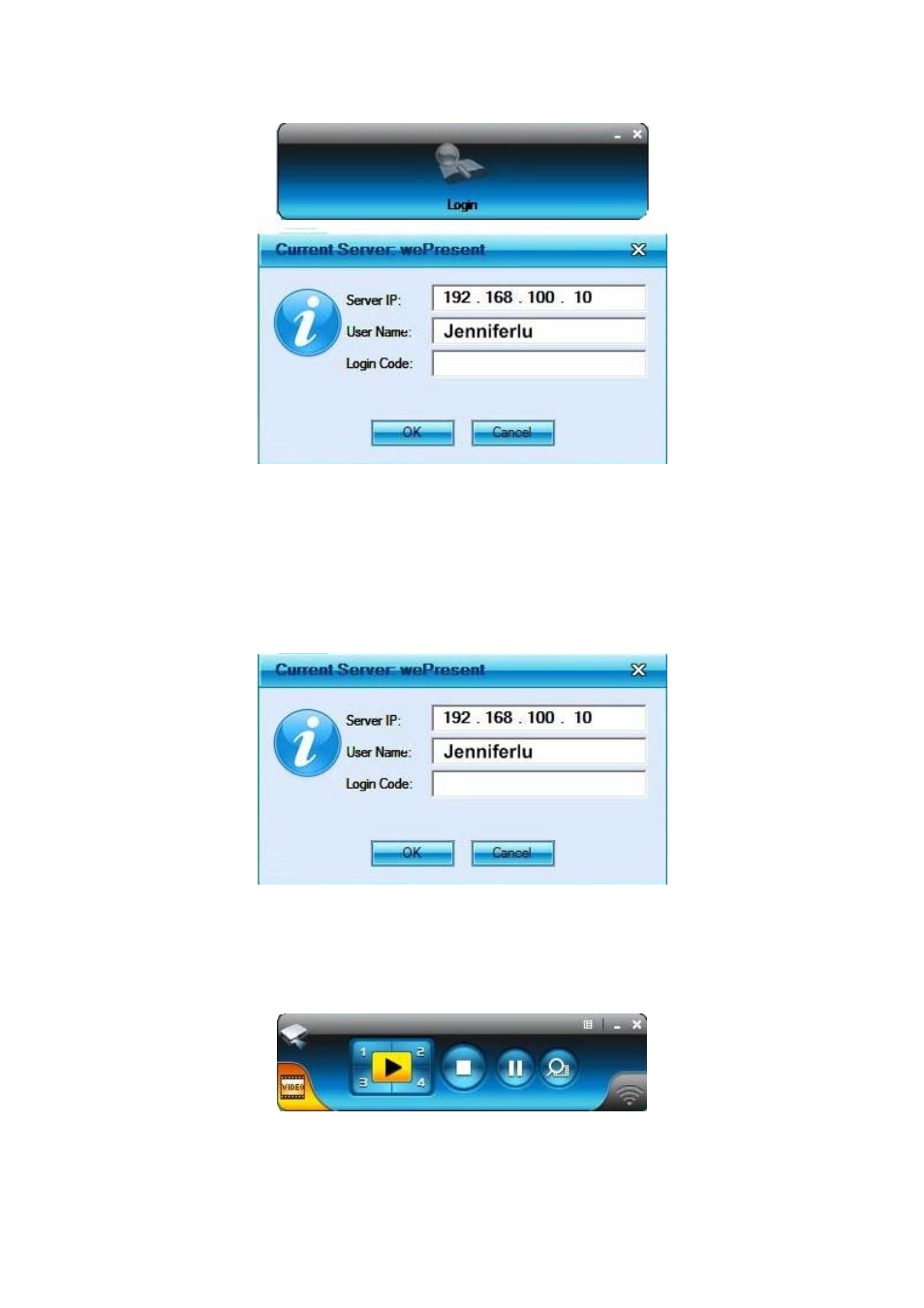 2 login, 3 buttons description | Awind WP-820 User's Manual User Manual | Page 9 / 31