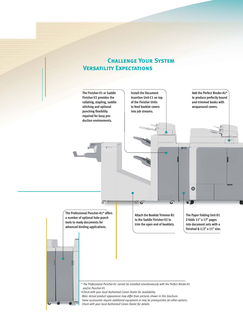 Challenge your system versatility expectations | Canon IMAGERUNNER 7086 User Manual | Page 4 / 14