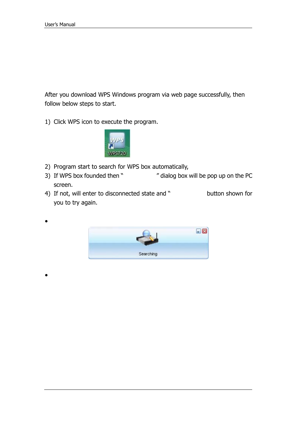 Client utility, 1 starting program | Awind WPS-720 User's Manual User Manual | Page 8 / 30