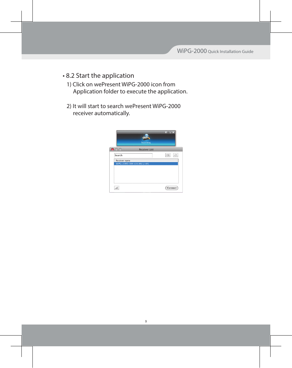 2 start the application | Awind wePresent WiPG-2000 Quick Install Guide User Manual | Page 11 / 23