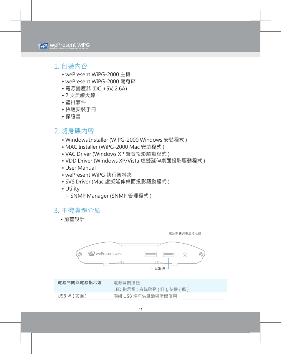 Awind wePresent WiPG-2000 Quick Install Guide User Manual | Page 14 / 23