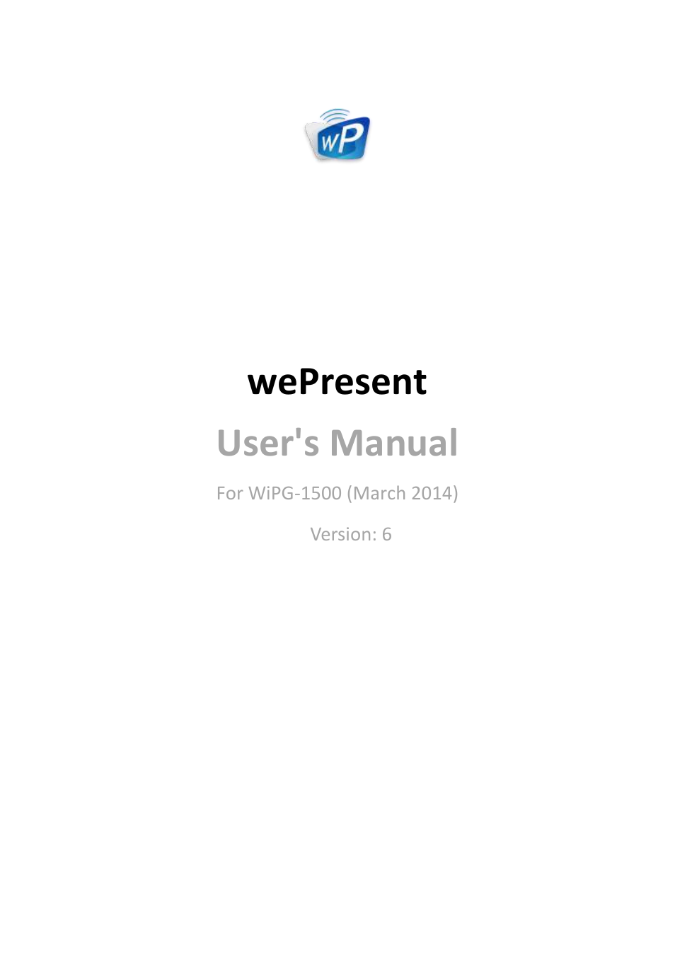 Awind wePresent WiPG-1500 User's Manual User Manual | 68 pages