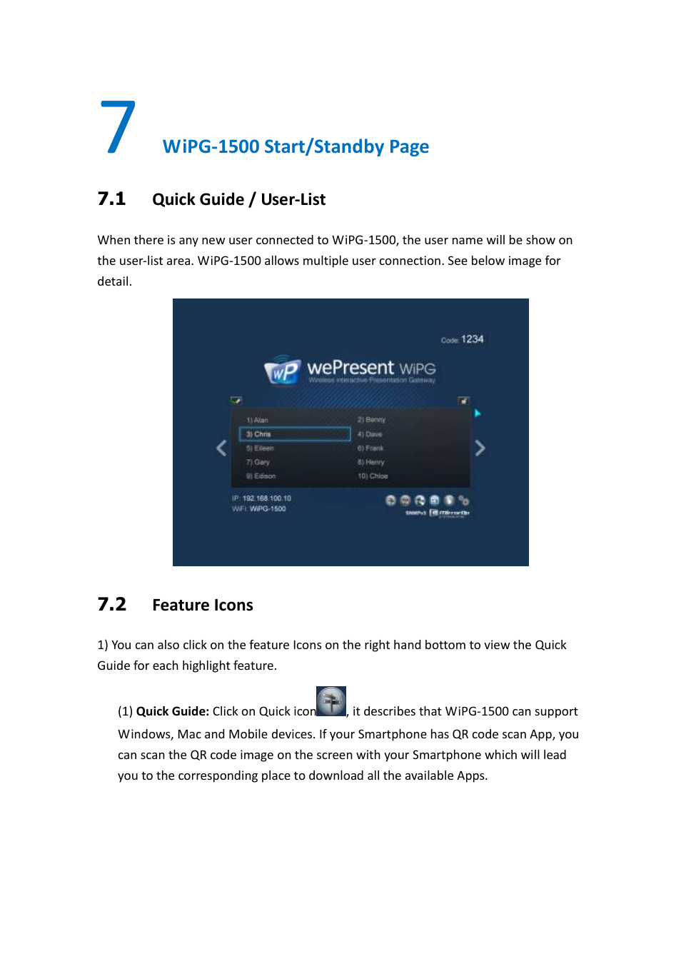 Awind wePresent WiPG-1500 User's Manual User Manual | Page 13 / 68