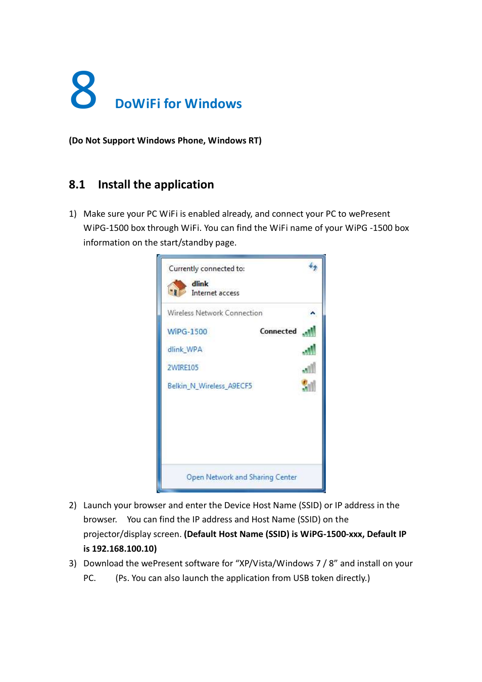 Awind wePresent WiPG-1500 User's Manual User Manual | Page 21 / 68