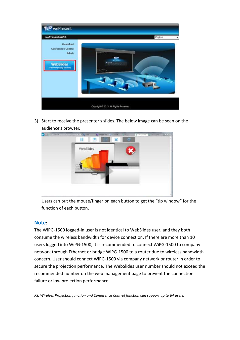 Awind wePresent WiPG-1500 User's Manual User Manual | Page 32 / 68