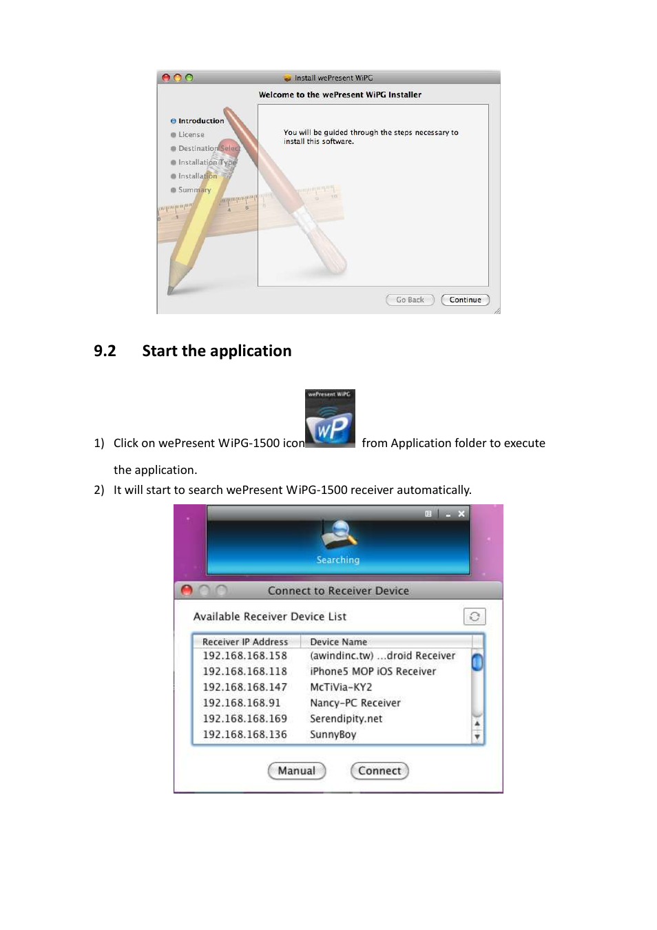 2 start the application | Awind wePresent WiPG-1500 User's Manual User Manual | Page 40 / 68