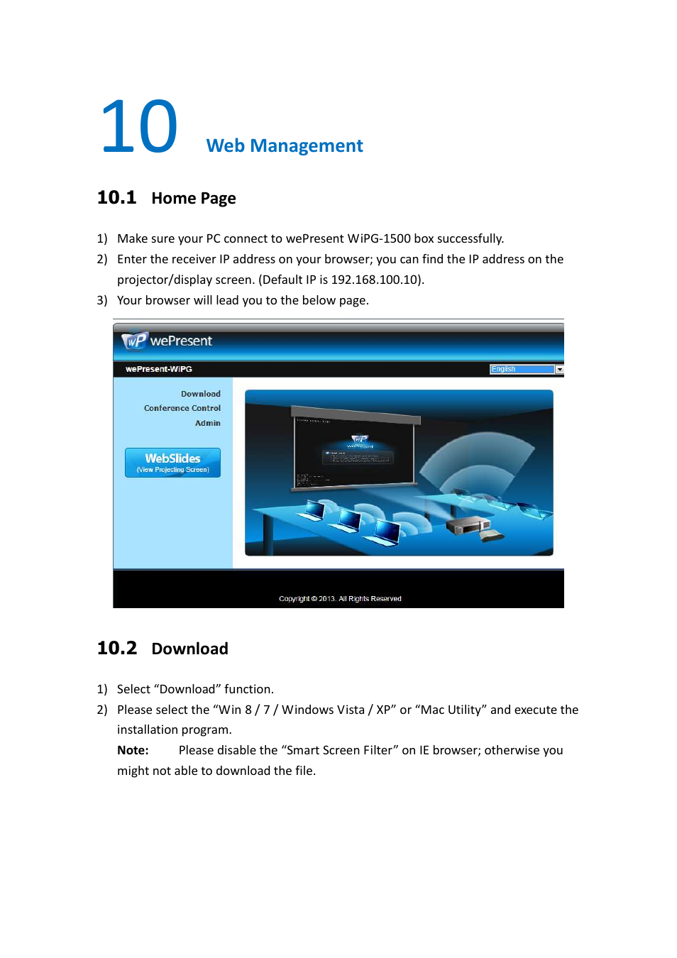 Awind wePresent WiPG-1500 User's Manual User Manual | Page 54 / 68
