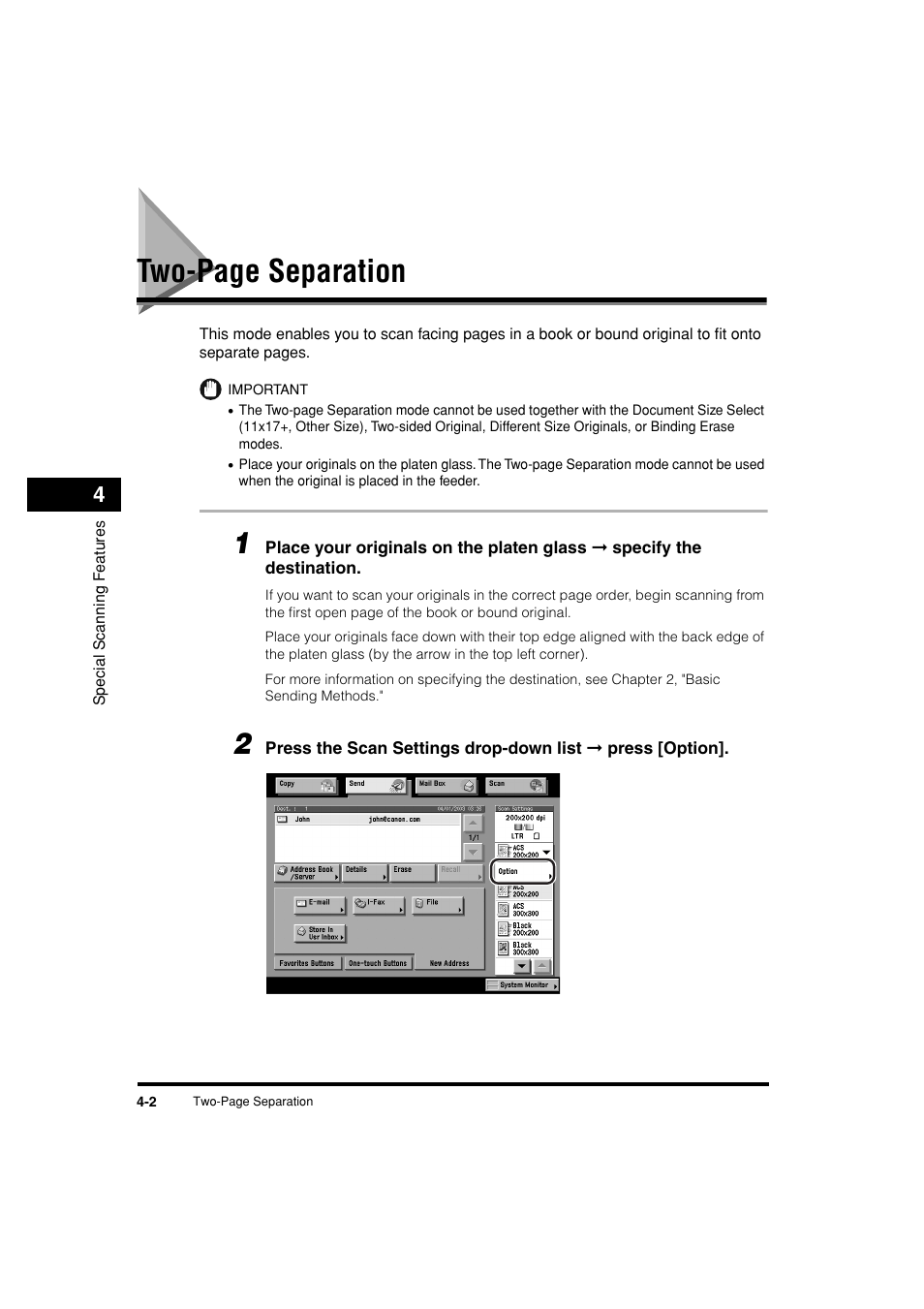 Two-page separation | Canon C3200 User Manual | Page 149 / 563