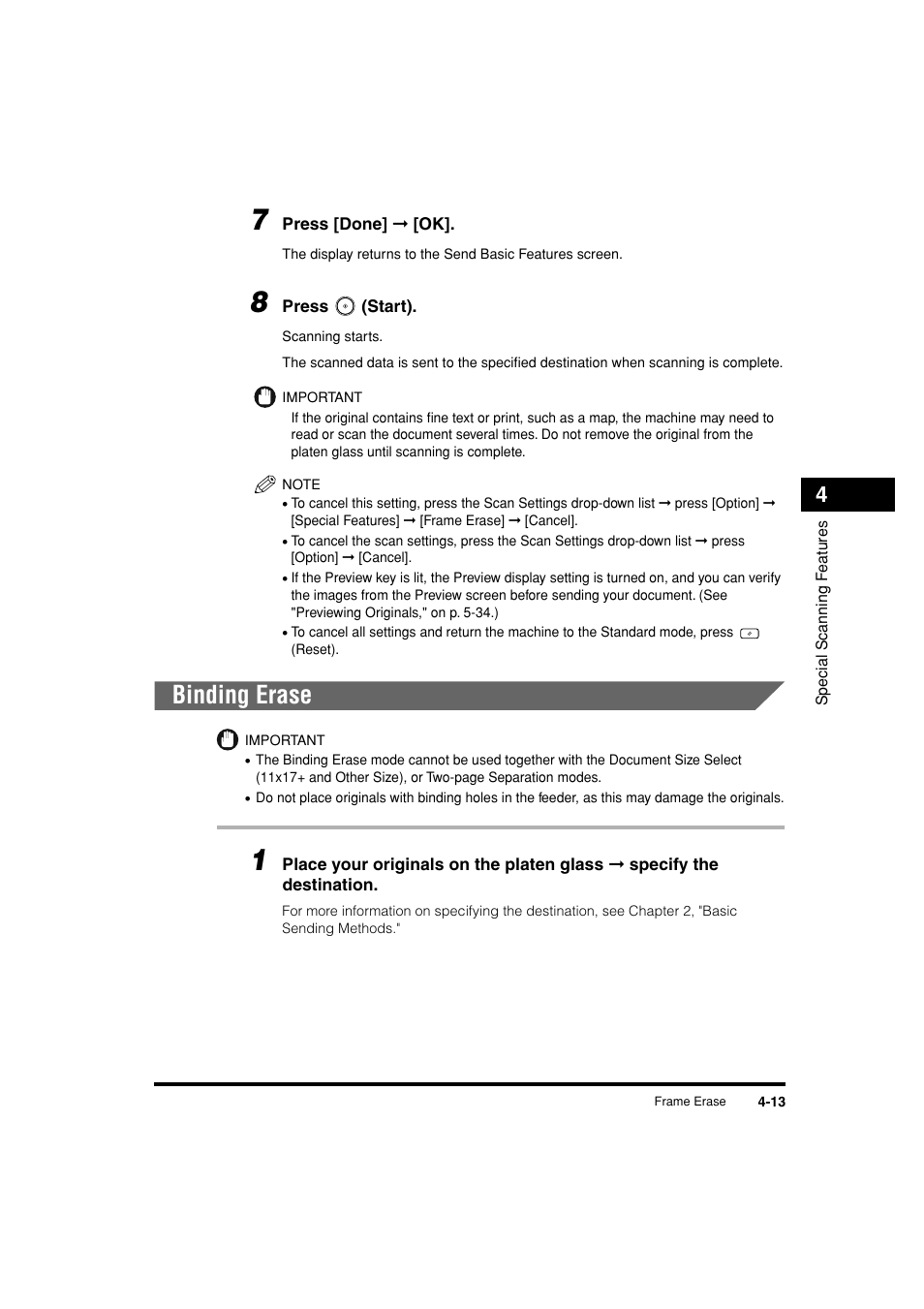 Binding erase, Binding erase -13 | Canon C3200 User Manual | Page 160 / 563