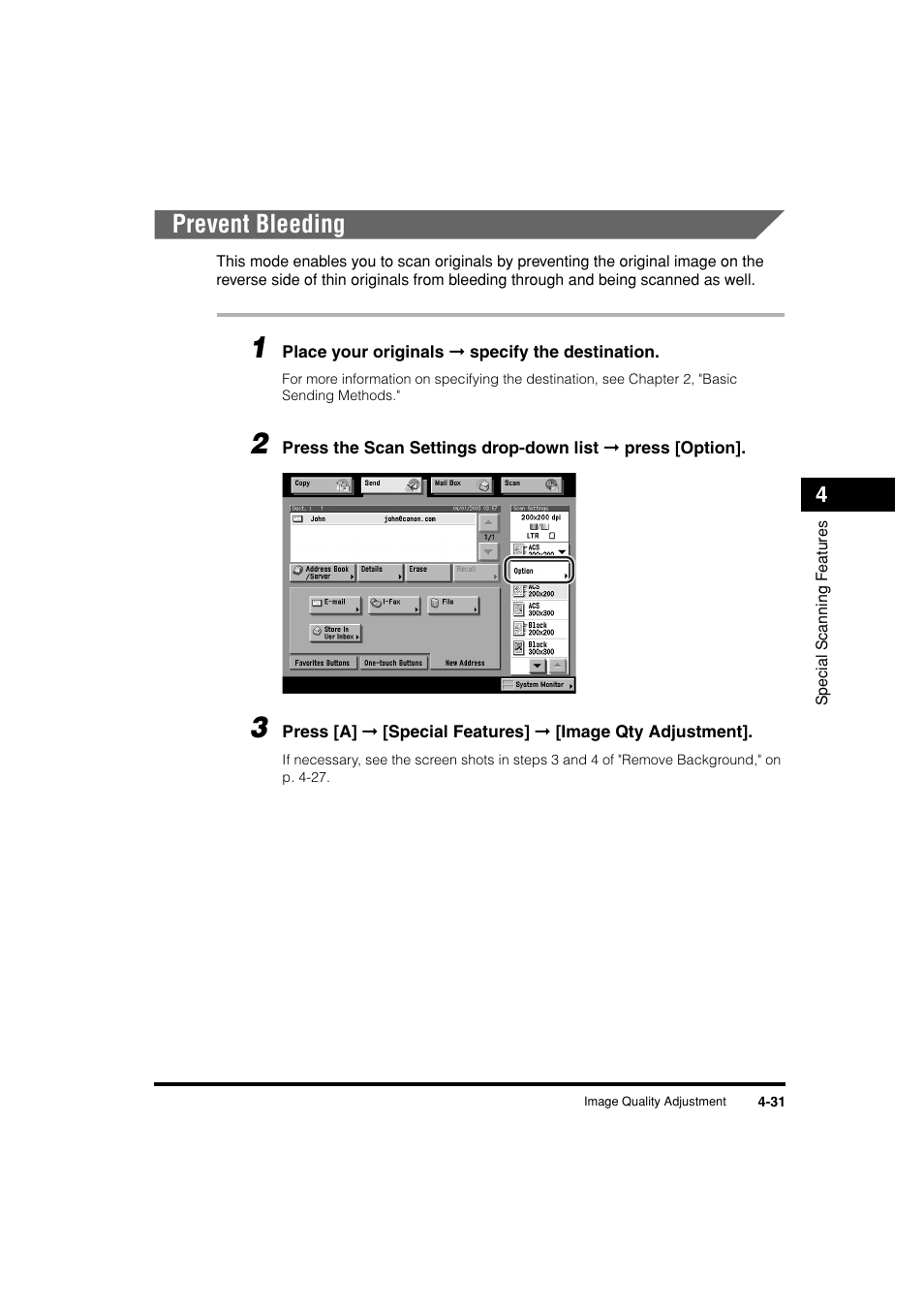 Prevent bleeding, Prevent bleeding -31 | Canon C3200 User Manual | Page 178 / 563