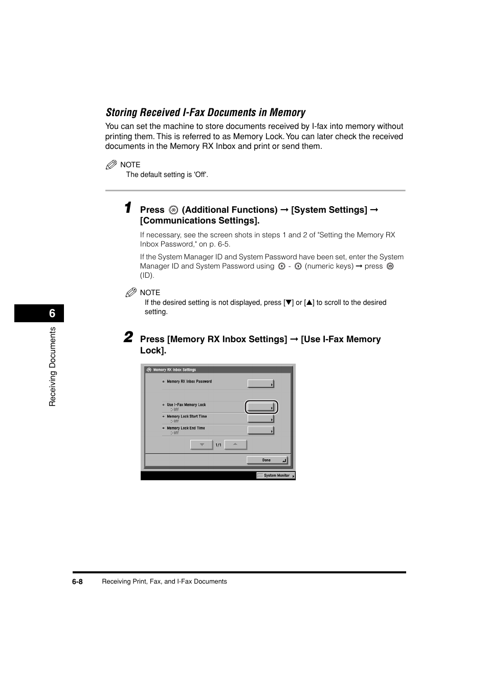 Storing received i-fax documents in memory -8 | Canon C3200 User Manual | Page 239 / 563