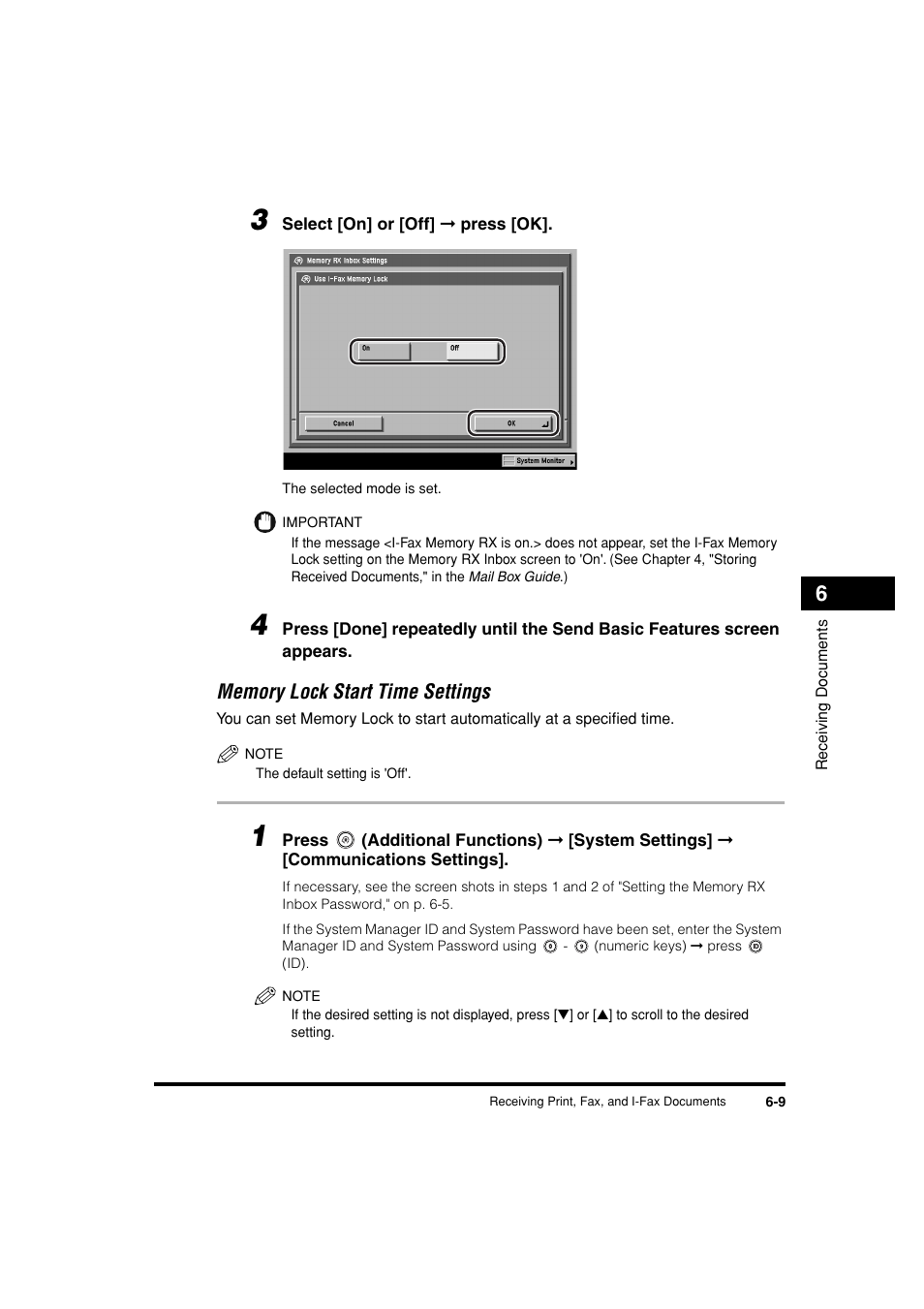 Memory lock start time settings -9 | Canon C3200 User Manual | Page 240 / 563