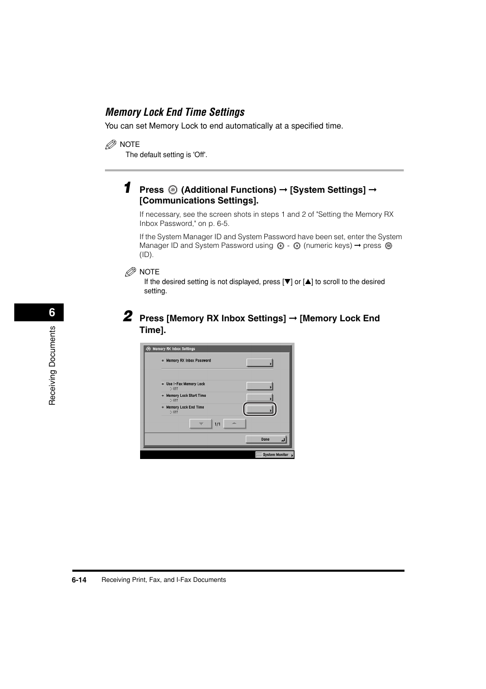 Memory lock end time settings -14 | Canon C3200 User Manual | Page 245 / 563