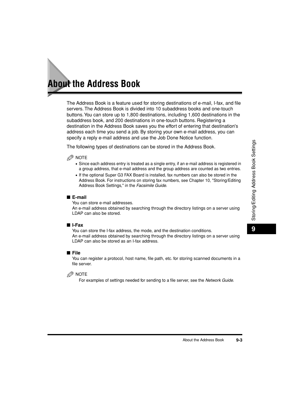 About the address book, About the address book -3 | Canon C3200 User Manual | Page 332 / 563
