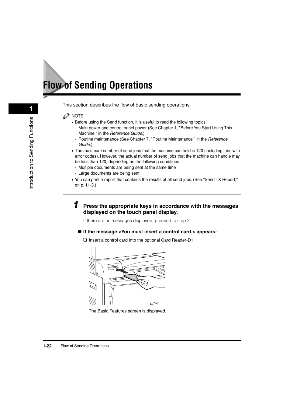 Flow of sending operations, Flow of sending operations -22 | Canon C3200 User Manual | Page 39 / 563