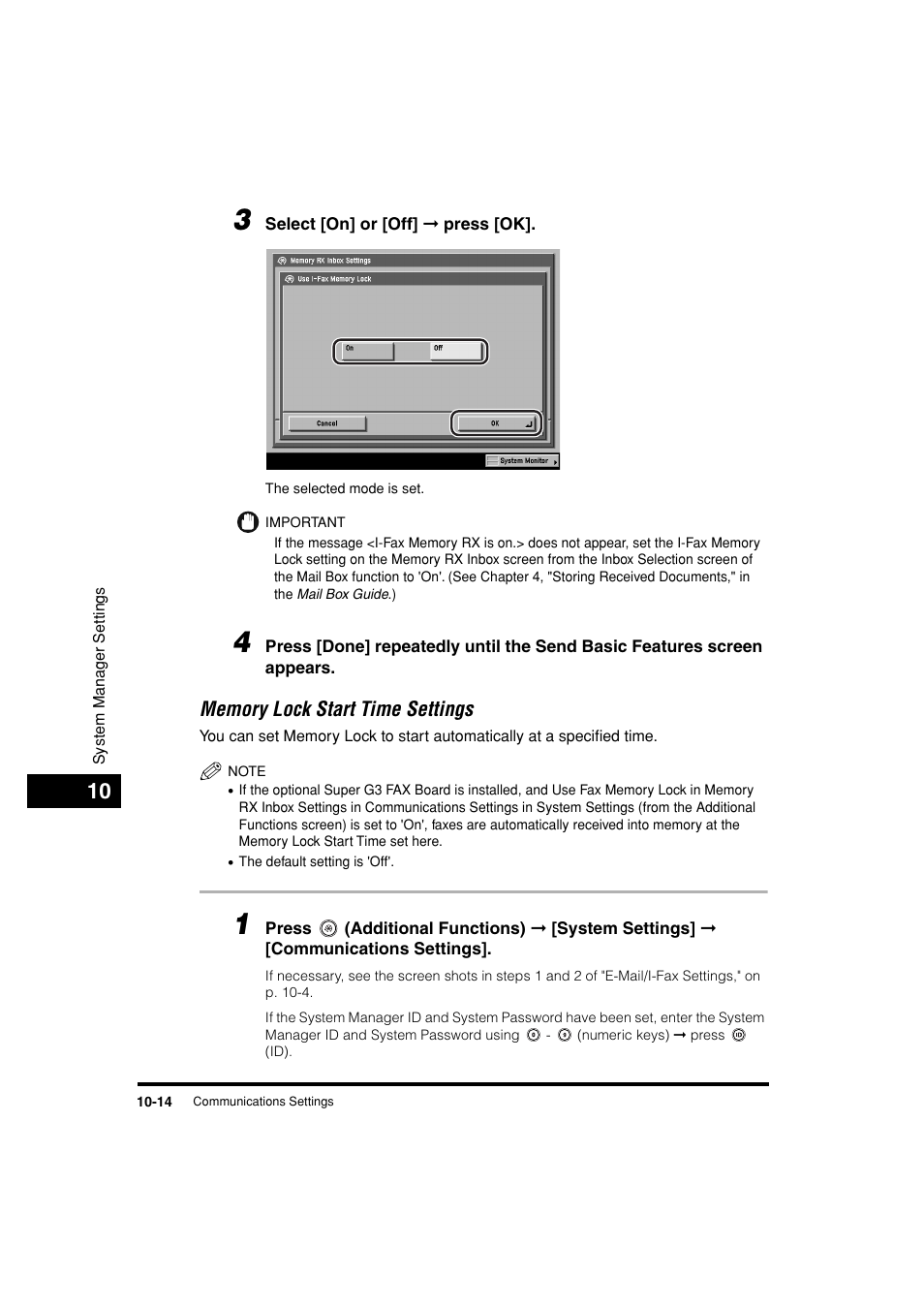Memory lock start time settings -14 | Canon C3200 User Manual | Page 433 / 563