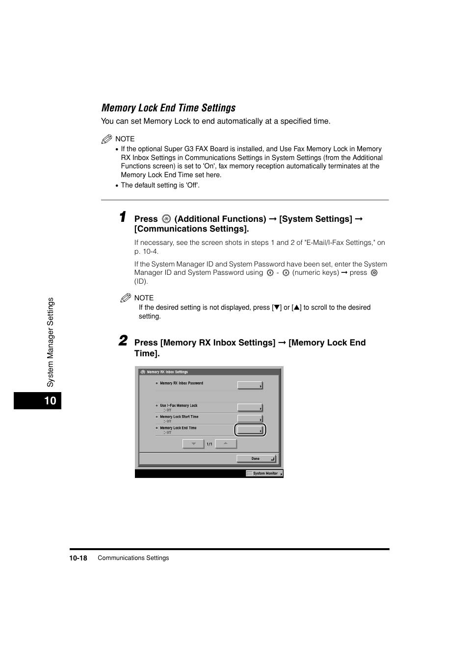 Memory lock end time settings -18 | Canon C3200 User Manual | Page 437 / 563