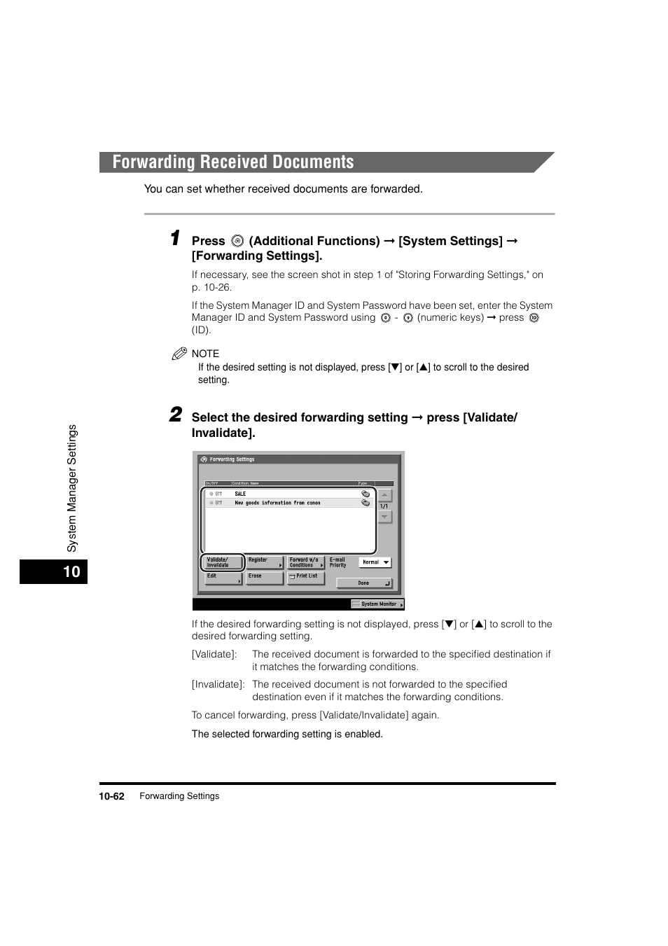 Forwarding received documents, Forwarding received documents -62 | Canon C3200 User Manual | Page 481 / 563