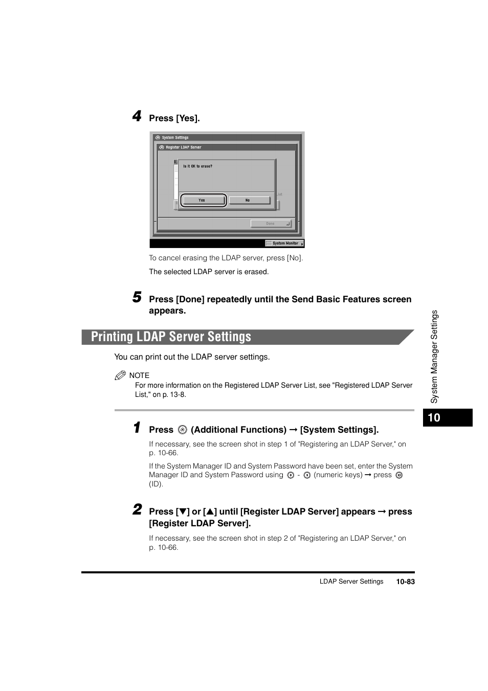 Printing ldap server settings, Printing ldap server settings -83 | Canon C3200 User Manual | Page 502 / 563