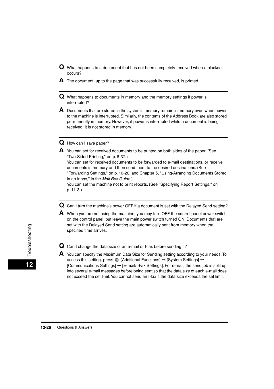 12 q | Canon C3200 User Manual | Page 541 / 563