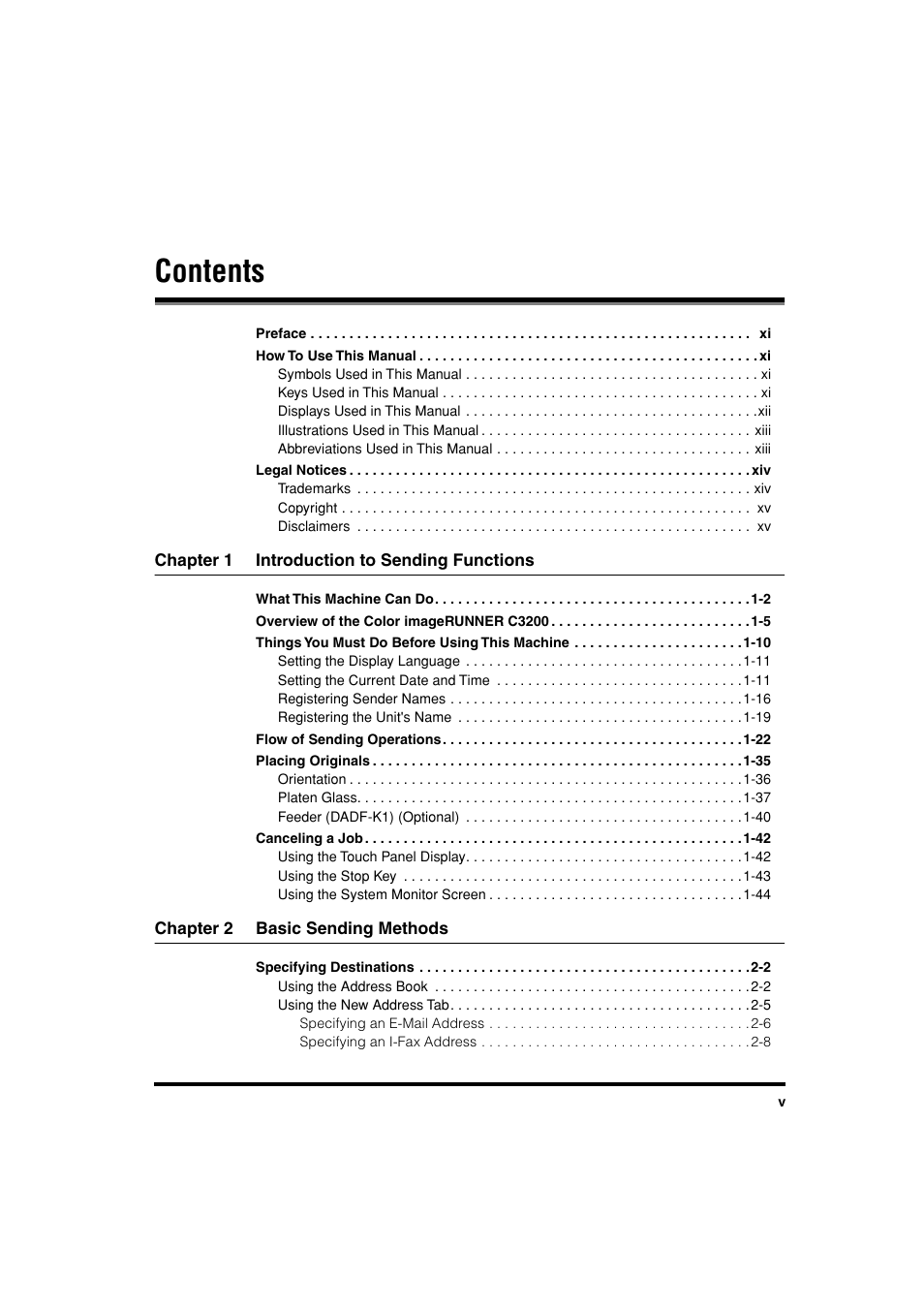 Canon C3200 User Manual | Page 6 / 563