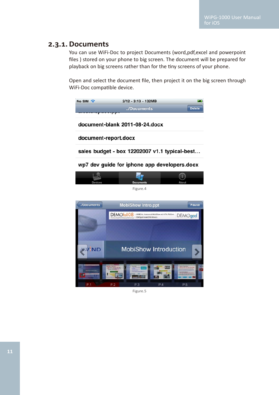 Documents | Awind wePresent WiPG-1000 User's Manual for iOS User Manual | Page 11 / 15