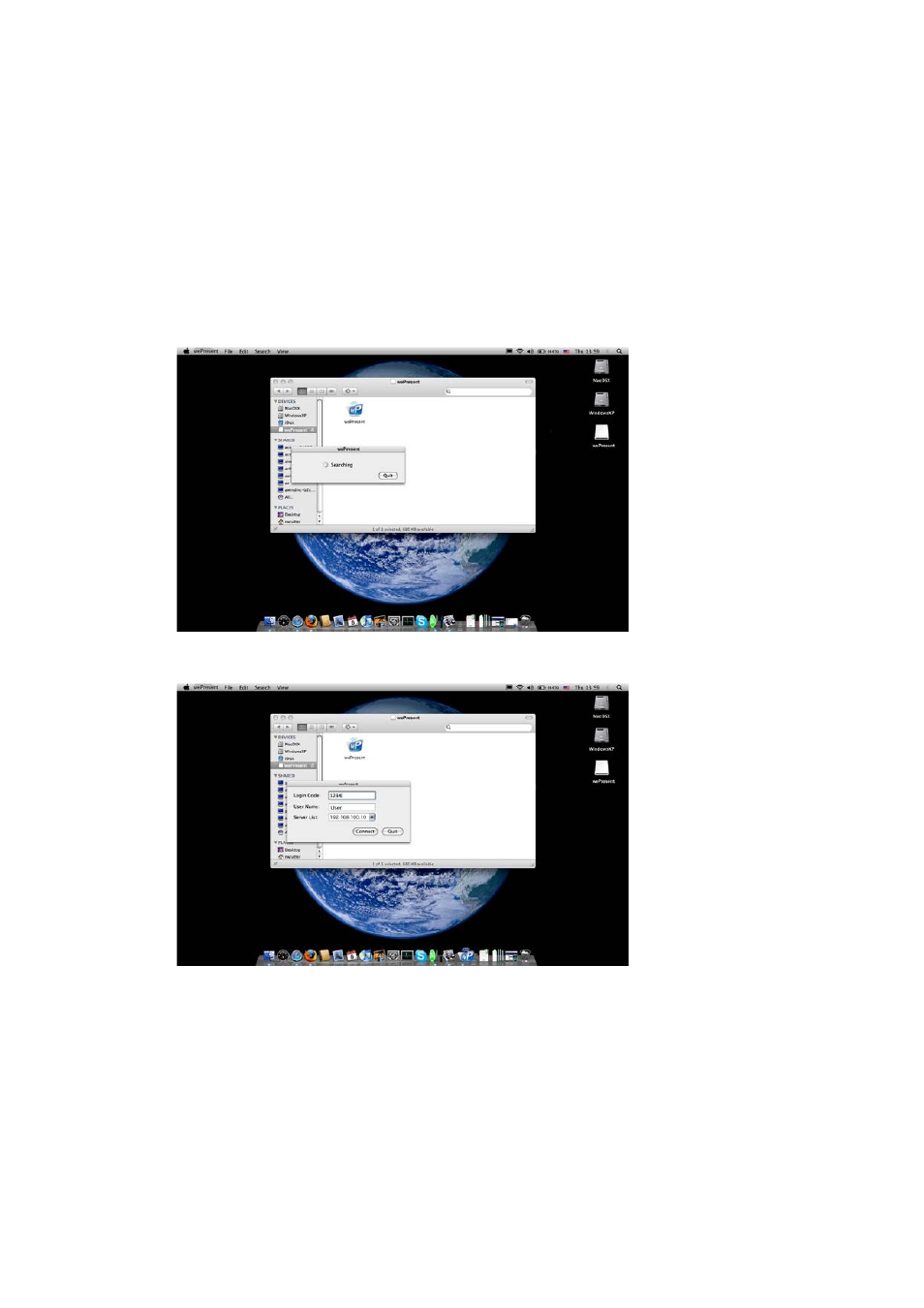 Mac client utility, 1 launch application | Awind wePresent WiPG-920 User's Manual User Manual | Page 25 / 50