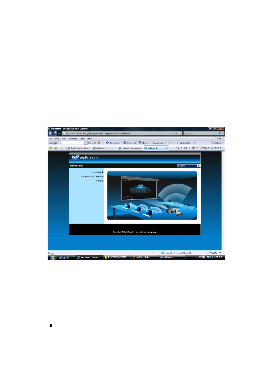 Web management, 2 download software, 1 home page | Awind wePresent WiPG-920 User's Manual User Manual | Page 30 / 50