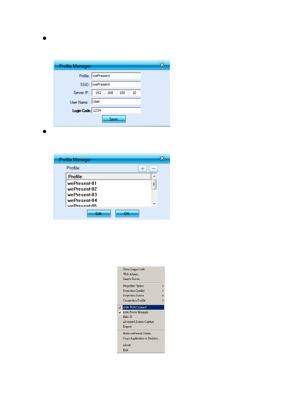 8 auto wifi connect | Awind wePresent WiPG-910 User's Manual User Manual | Page 17 / 48