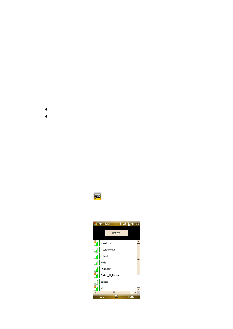 Windows mobile utility, 1 download from wepresent box, 2 using mobishow with a smartphone | Awind wePresent WiPG-910 User's Manual User Manual | Page 23 / 48