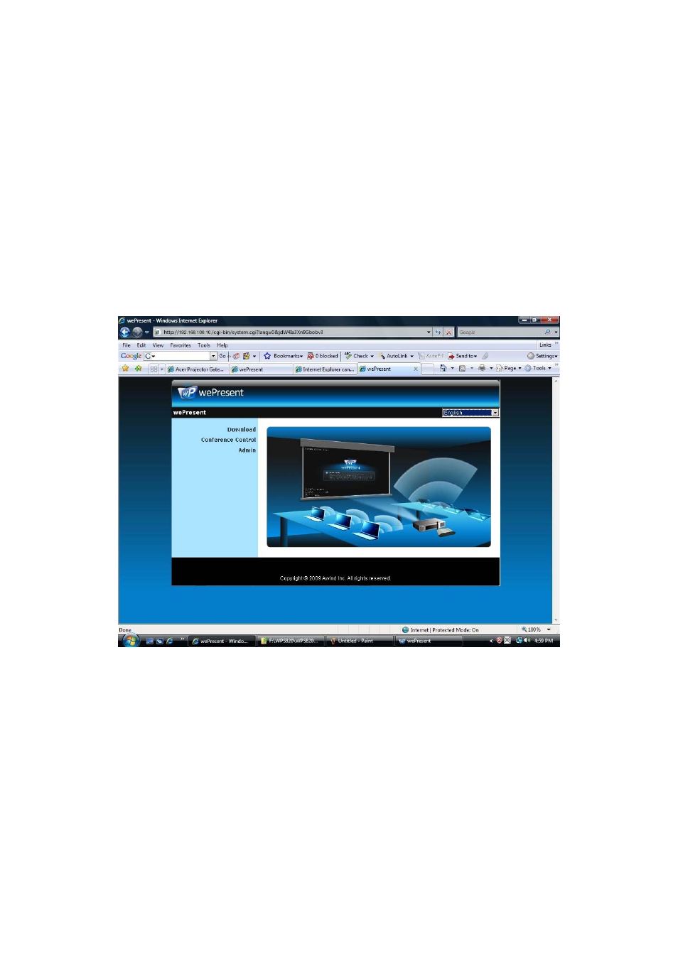 Web management, 1 home page, 2 download software | Awind wePresent WiPG-910 User's Manual User Manual | Page 33 / 48