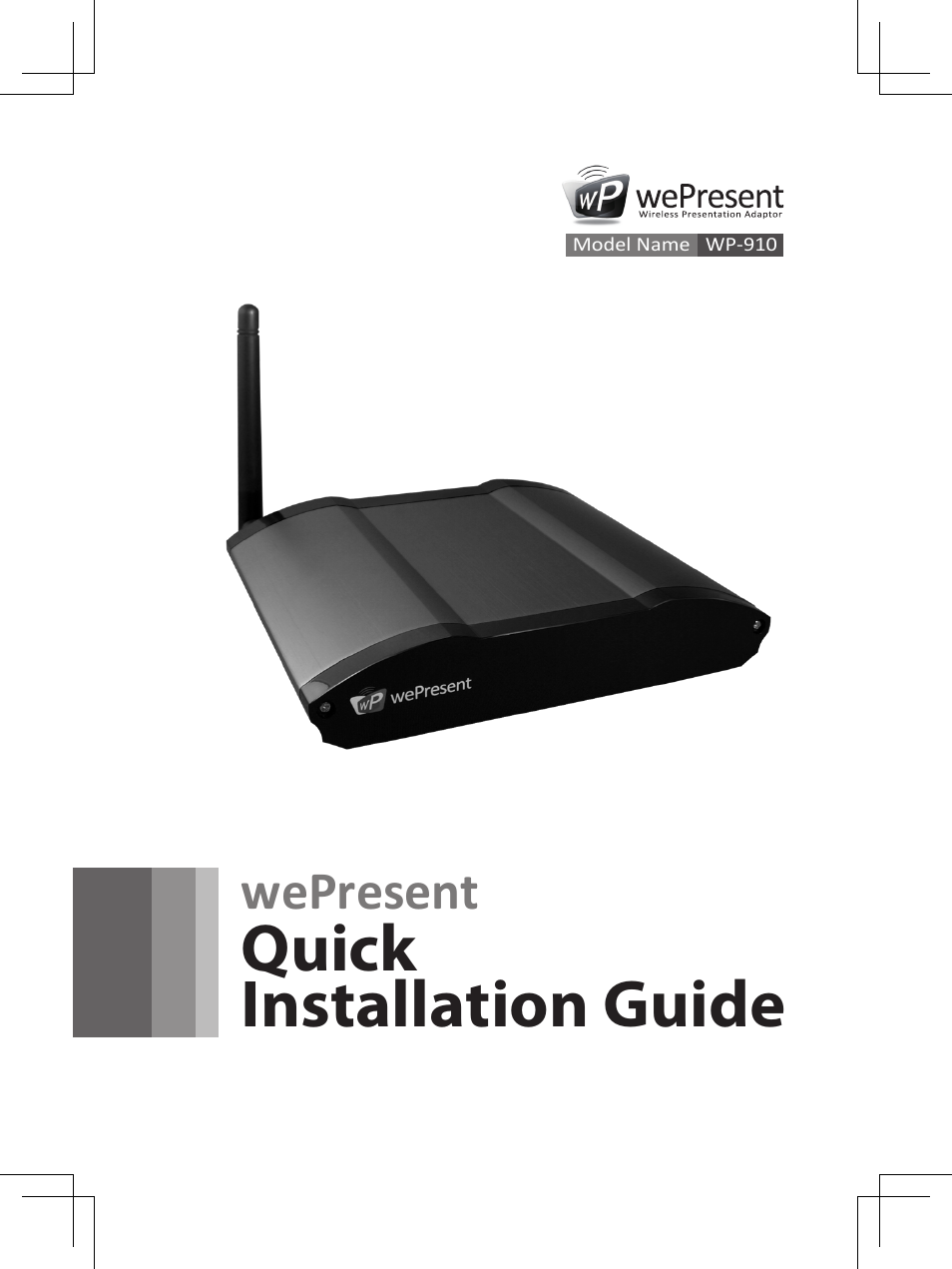 Awind wePresent WiPG-910 Quick Install Guide User Manual | 24 pages