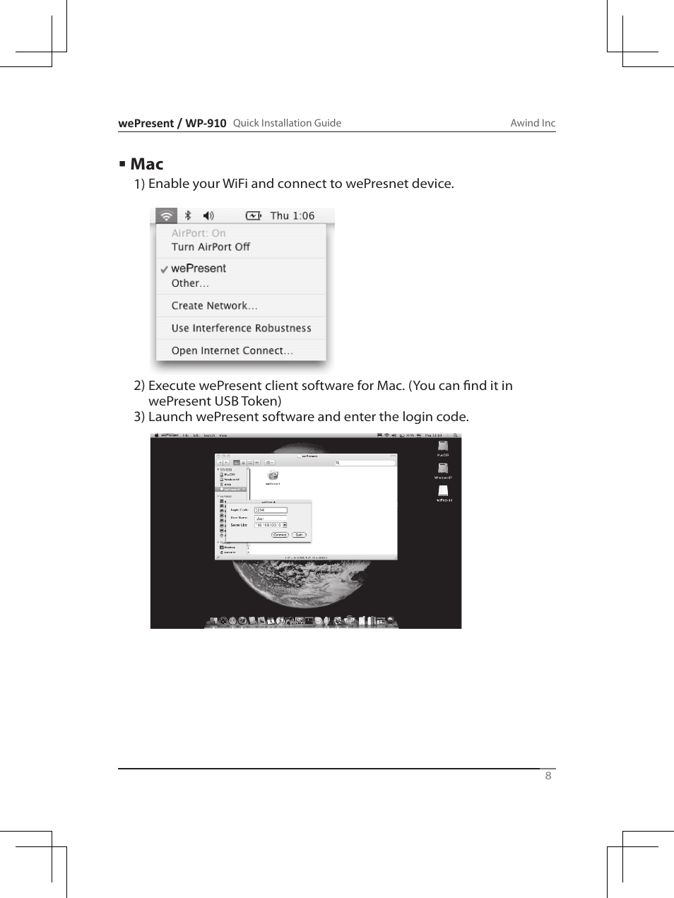 Awind wePresent WiPG-910 Quick Install Guide User Manual | Page 9 / 24