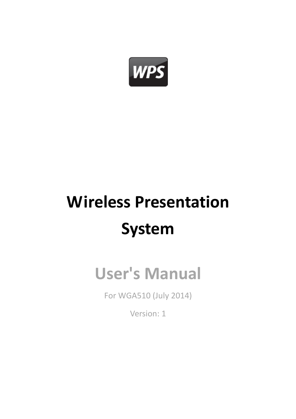 Awind WIGA / WGA-510 User's Manual User Manual | 59 pages