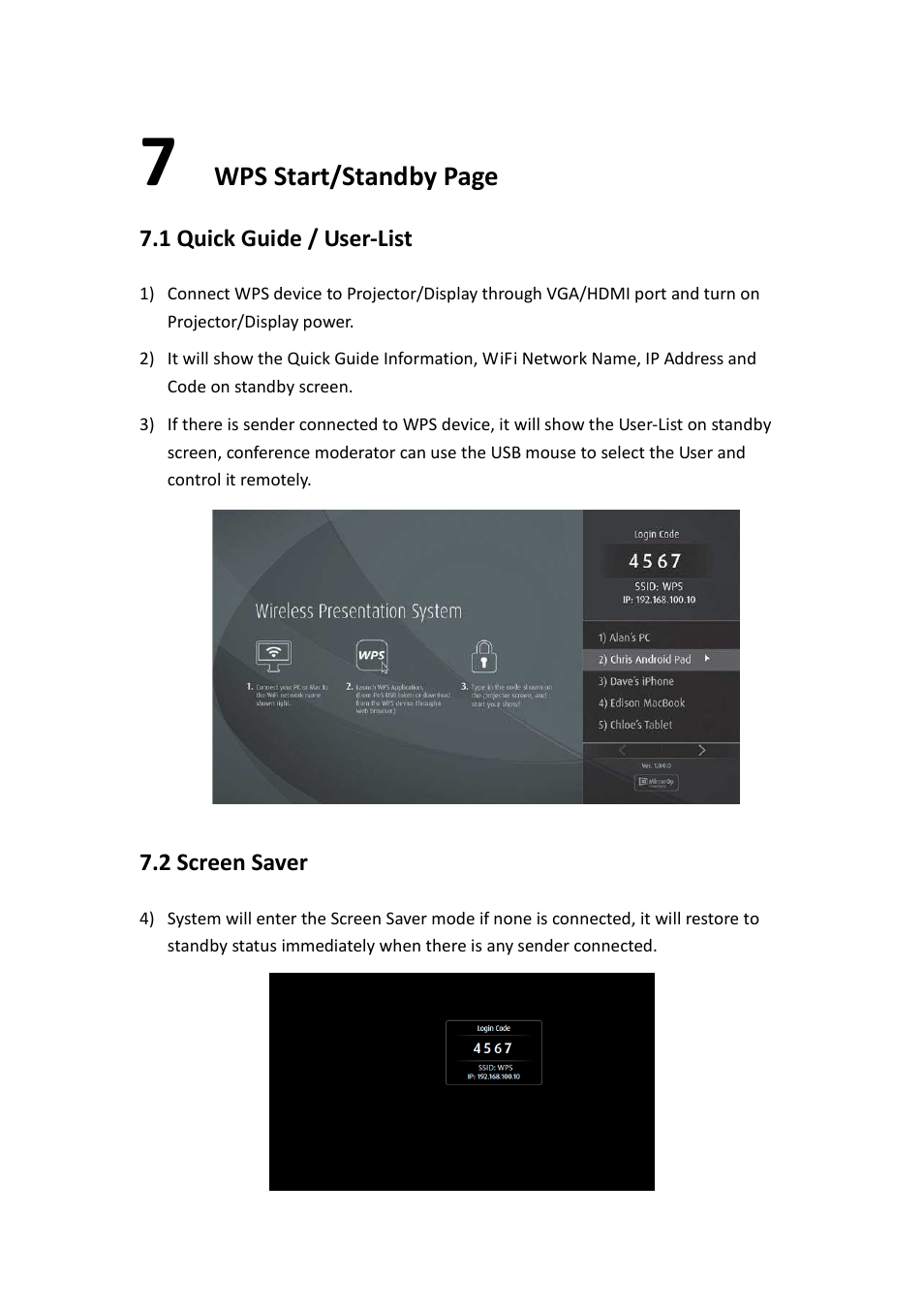 Wps start/standby page | Awind WIGA / WGA-510 User's Manual User Manual | Page 10 / 59