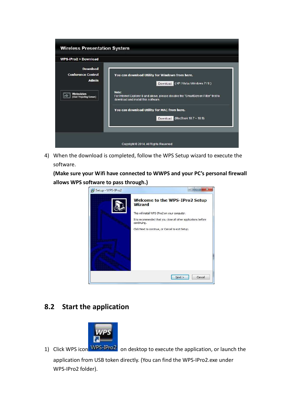 2 start the application | Awind WIGA / WGA-510 User's Manual User Manual | Page 12 / 59