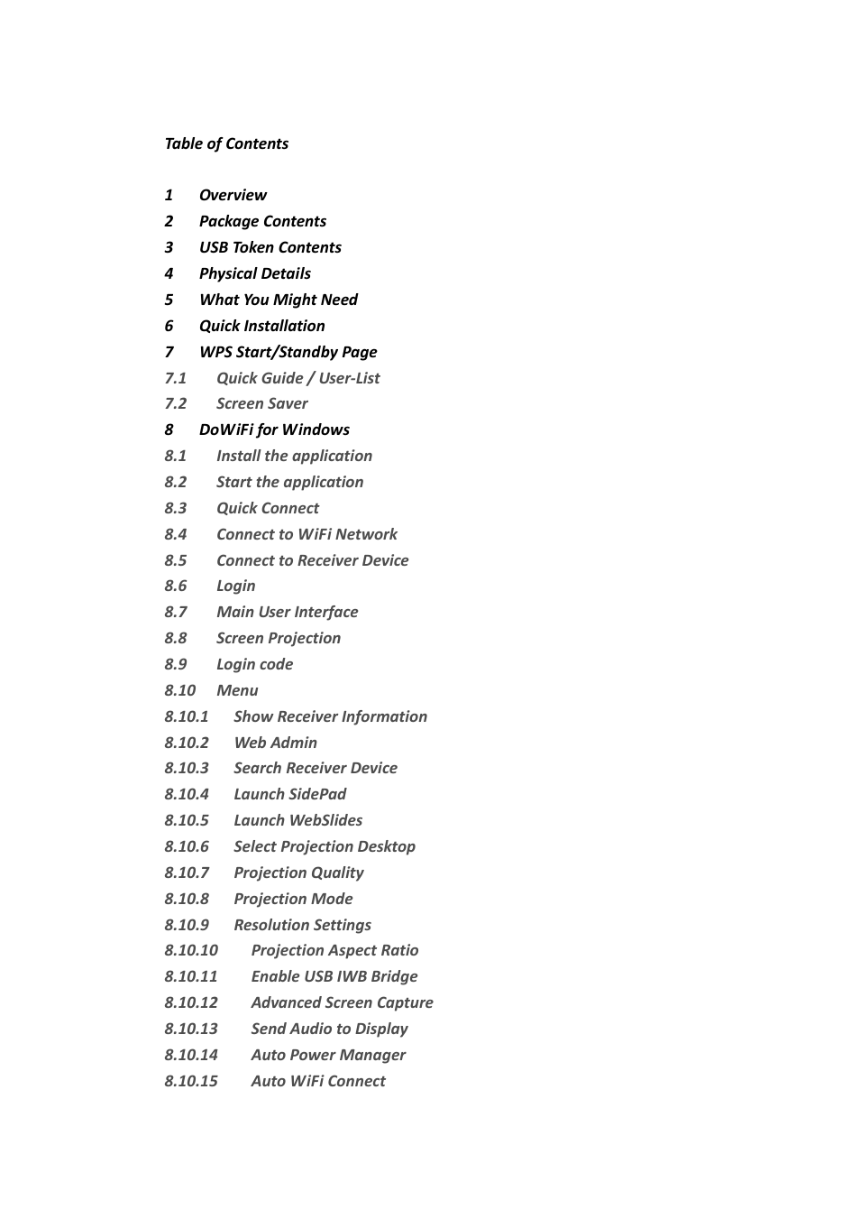 Awind WIGA / WGA-510 User's Manual User Manual | Page 2 / 59