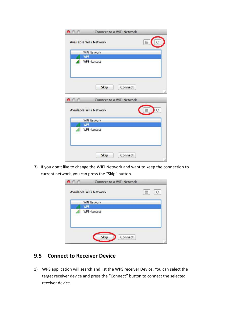 5 connect to receiver device | Awind WIGA / WGA-510 User's Manual User Manual | Page 32 / 59