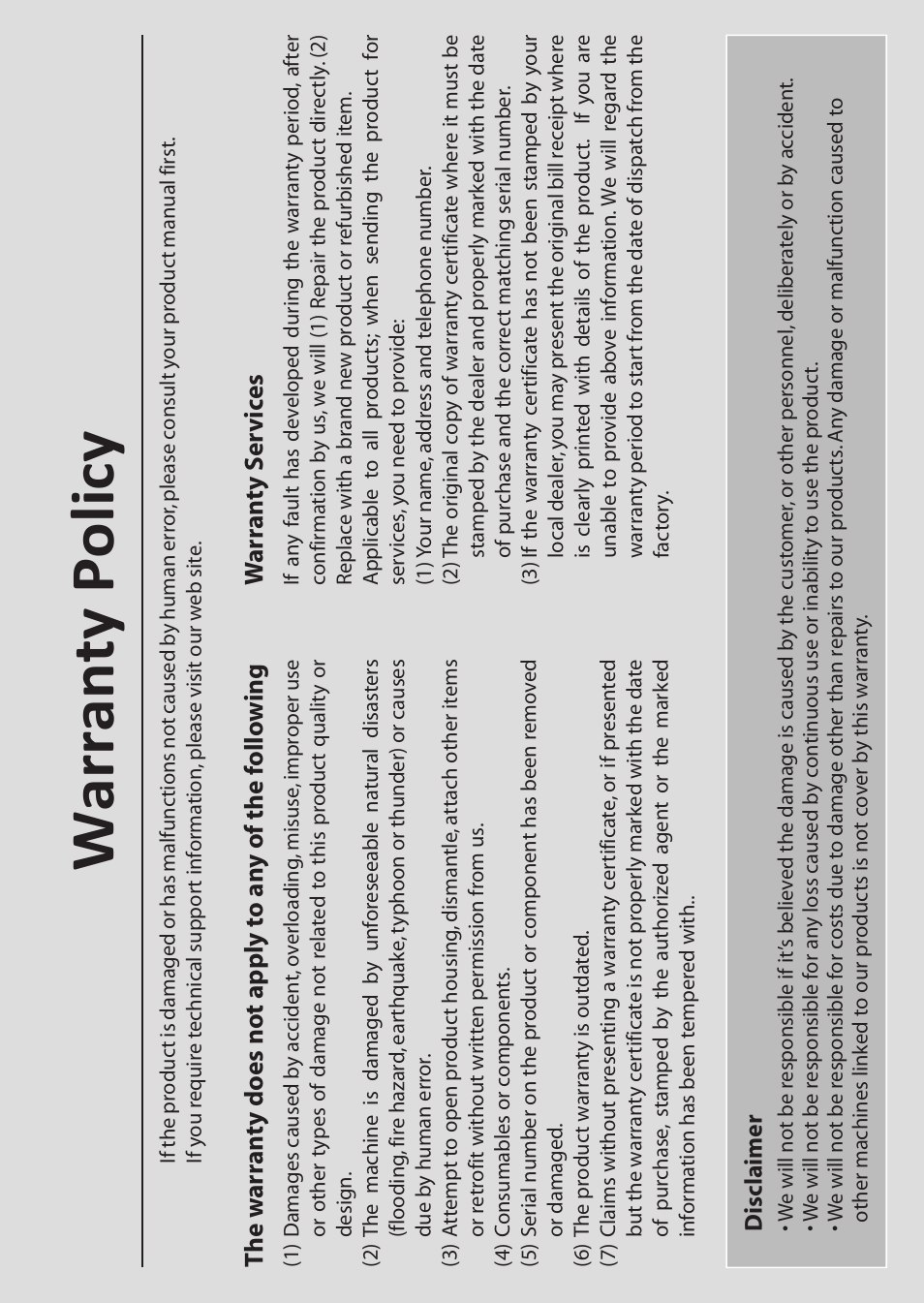 Warranty policy, War ran ty s er vic es | Awind WIGA / WGA-310 Quick Install Guide User Manual | Page 19 / 20