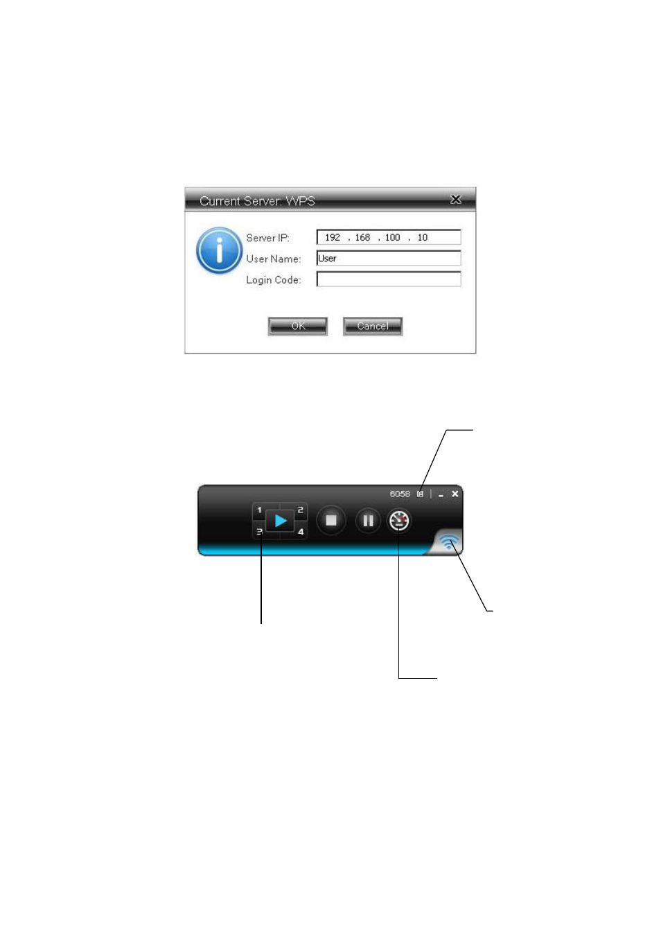 2 login, 3 main user interface, 4 screen projection | Awind WIGA / WGA-210 User's Manual User Manual | Page 11 / 43