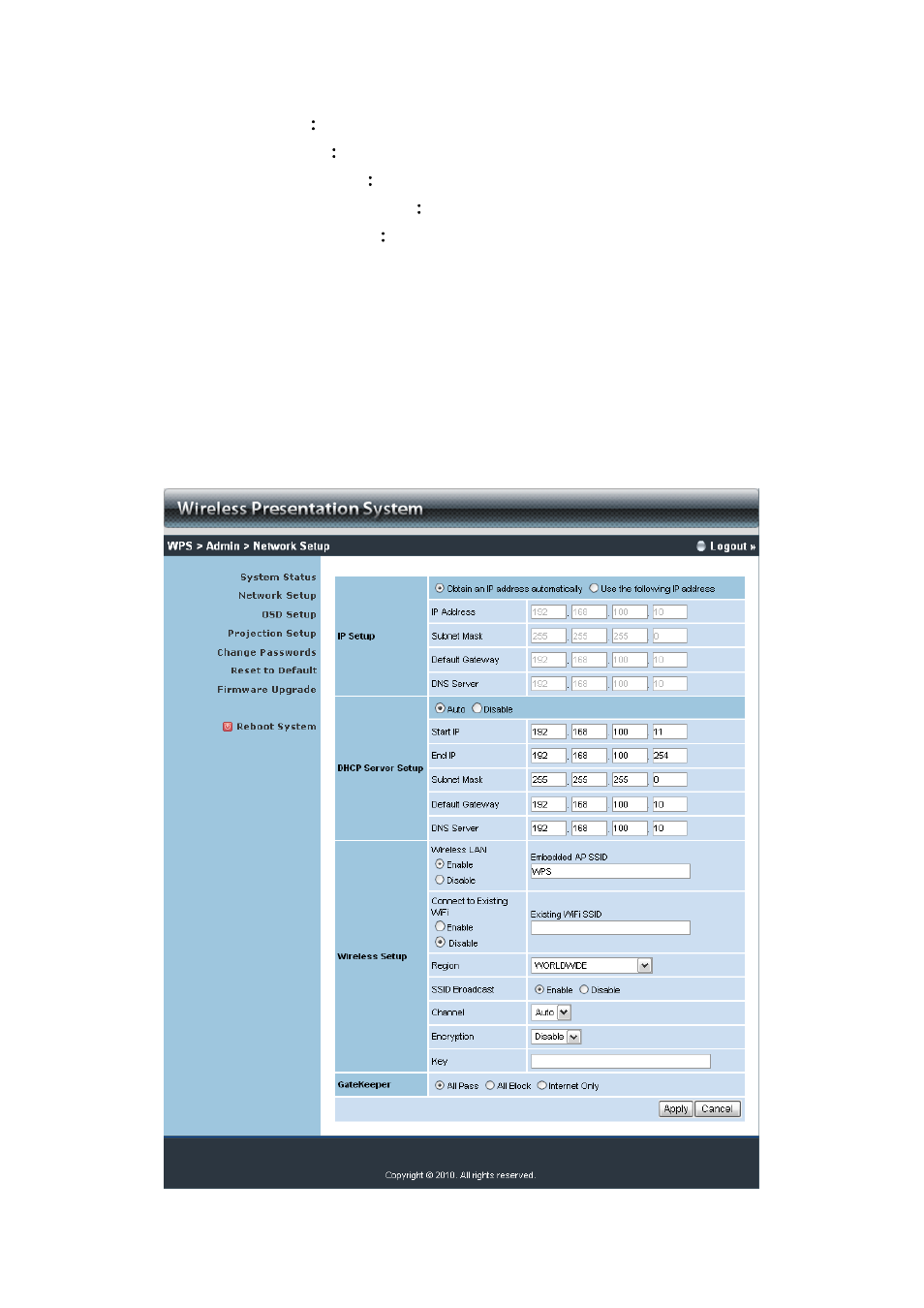 2 network setup | Awind WIGA / WGA-210 User's Manual User Manual | Page 30 / 43