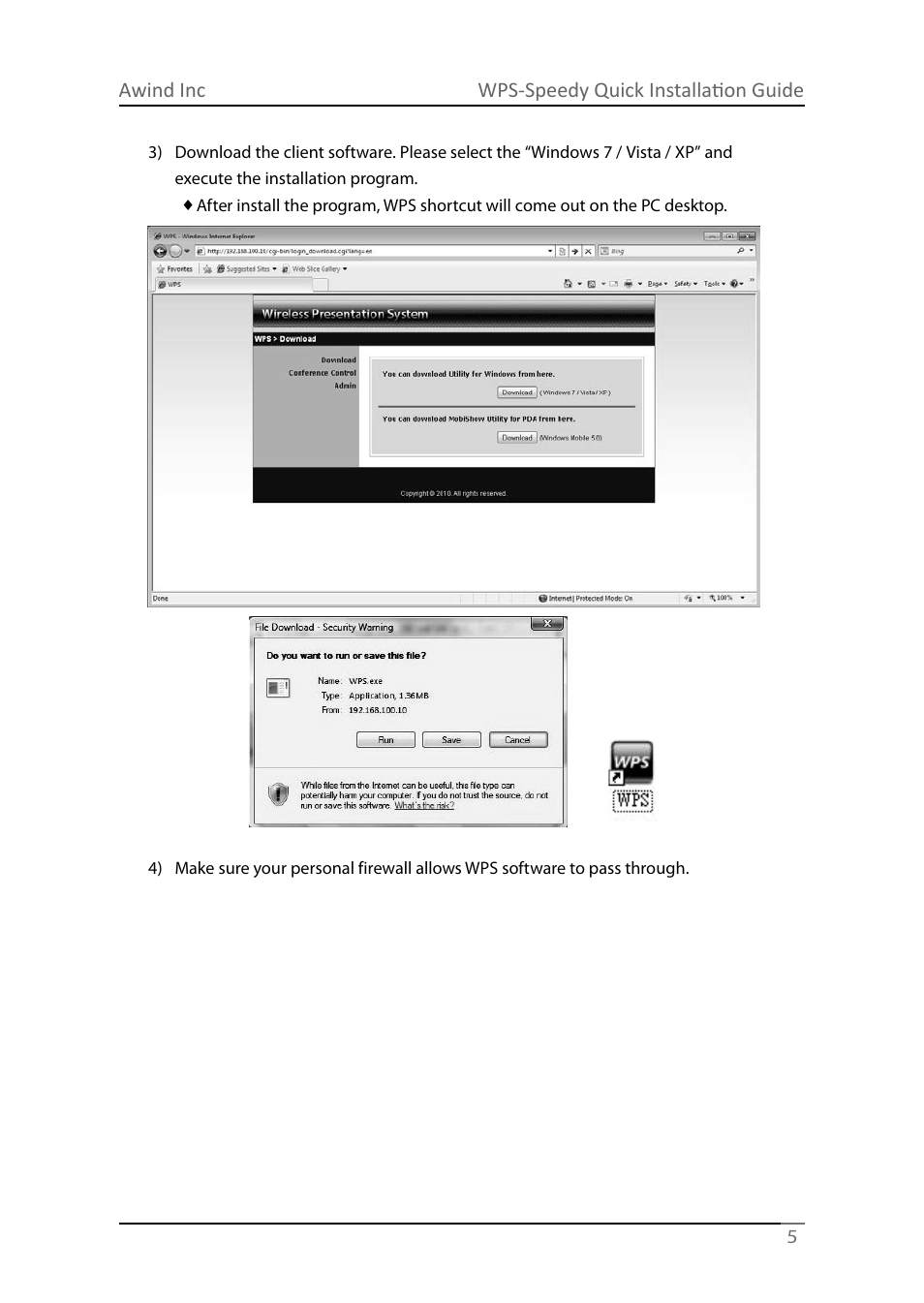 Awind WIGA / WGA-210 Quick Install Guide User Manual | Page 5 / 20