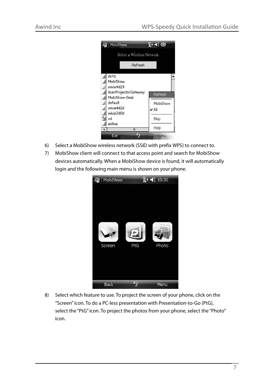 Awind WIGA / WGA-210 Quick Install Guide User Manual | Page 7 / 20