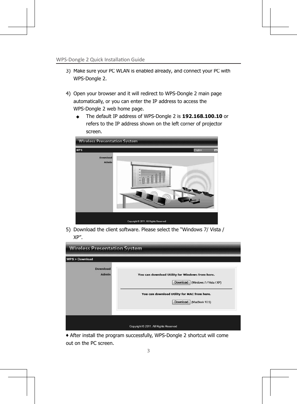 Awind WIGA2 / WGA-120 Quick Install Guide User Manual | Page 4 / 16
