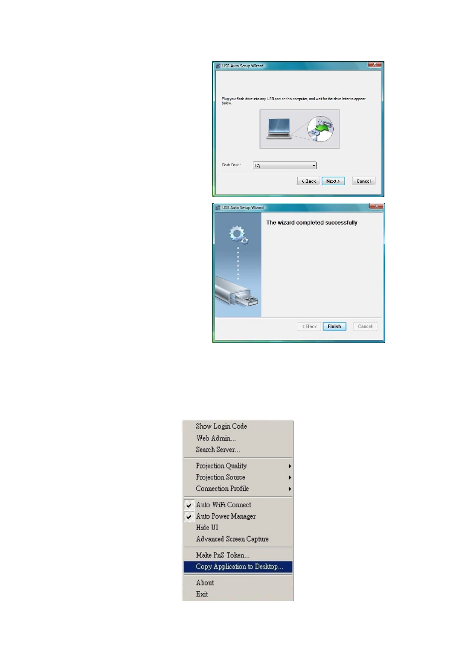 12 copy application to desktop, Copy application to desktop | Awind WIGA / WGA-110 User's Manual User Manual | Page 17 / 26