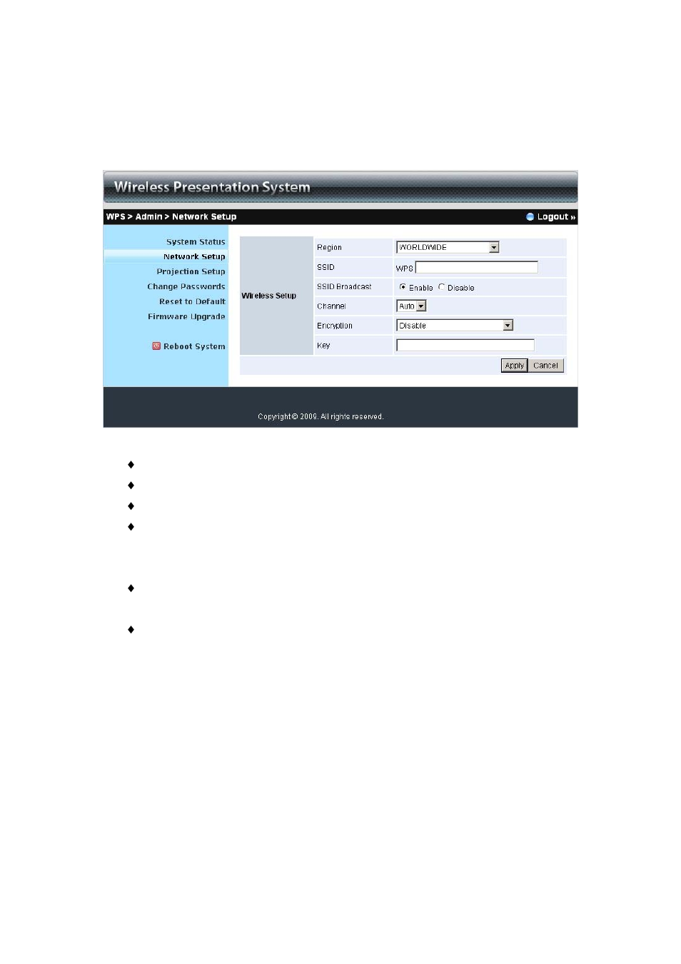 2 network setup, Network setup | Awind WIGA / WGA-110 User's Manual User Manual | Page 22 / 26