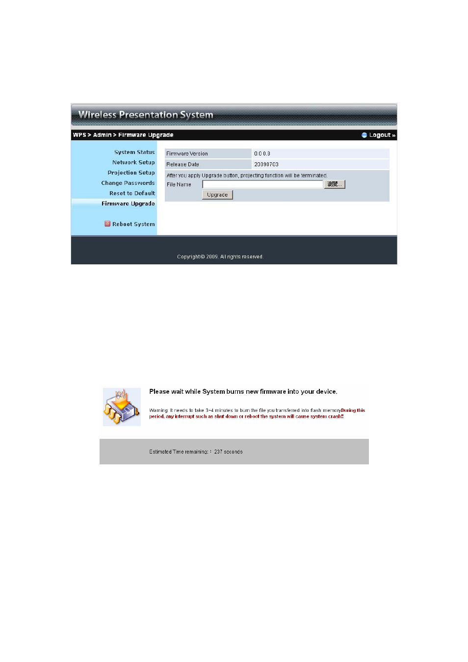 6 firmware upgrade, Firmware upgrade | Awind WIGA / WGA-110 User's Manual User Manual | Page 25 / 26